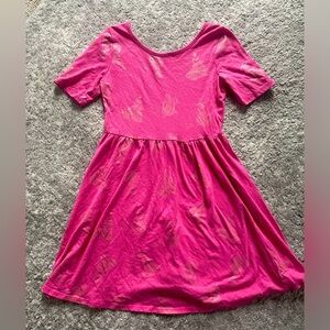 Disney princess pink cotton twirly dress.